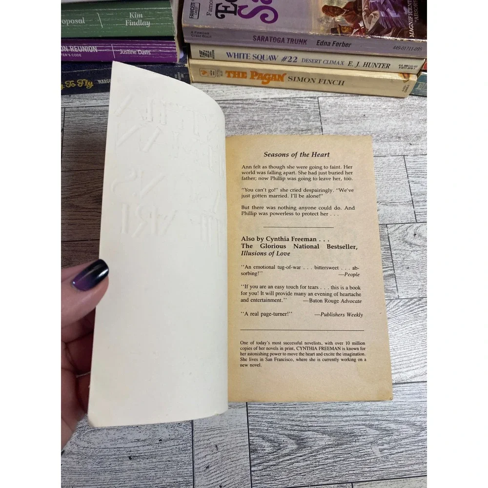 Seasons of the Heart‎ Cynthia Freeman Paperback Historical Romance Novel 1986